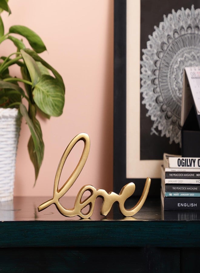 Heyearth Tabletop Freestanding Love Sign |Decorative Metal Words Home Decor |Centerpiece Words |Decorative Metal Word Signs |Table Artifact |Figurine Fengshui Vastu Lucky|Alphabet Sign|Valentine's Day - Image 1